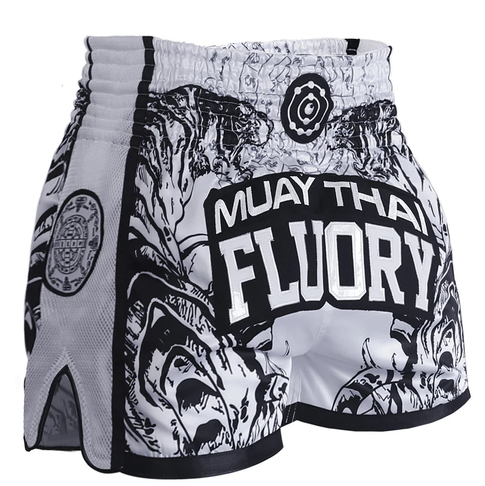 FLUORY Muay Thai Shorts Tiger Design