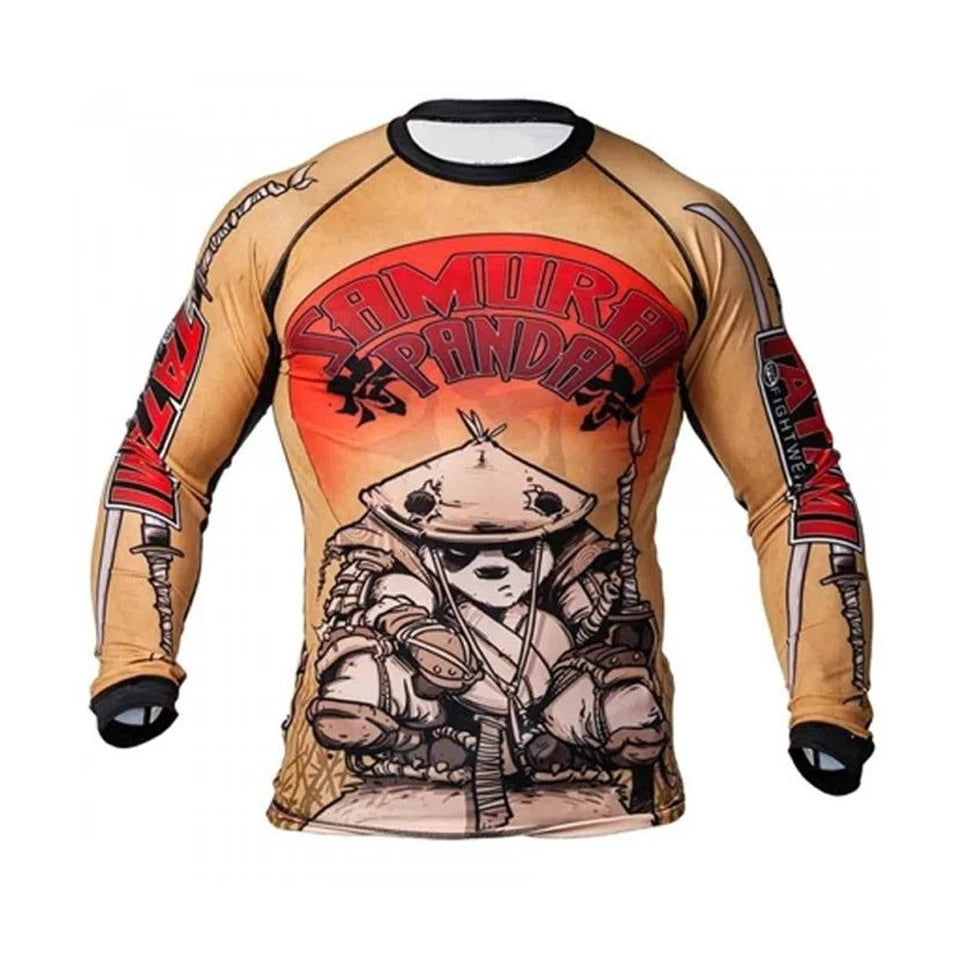 Samurai Panda Rash Guard and Spats Set