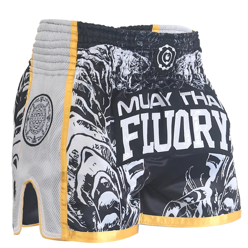 FLUORY Muay Thai Shorts Tiger Design