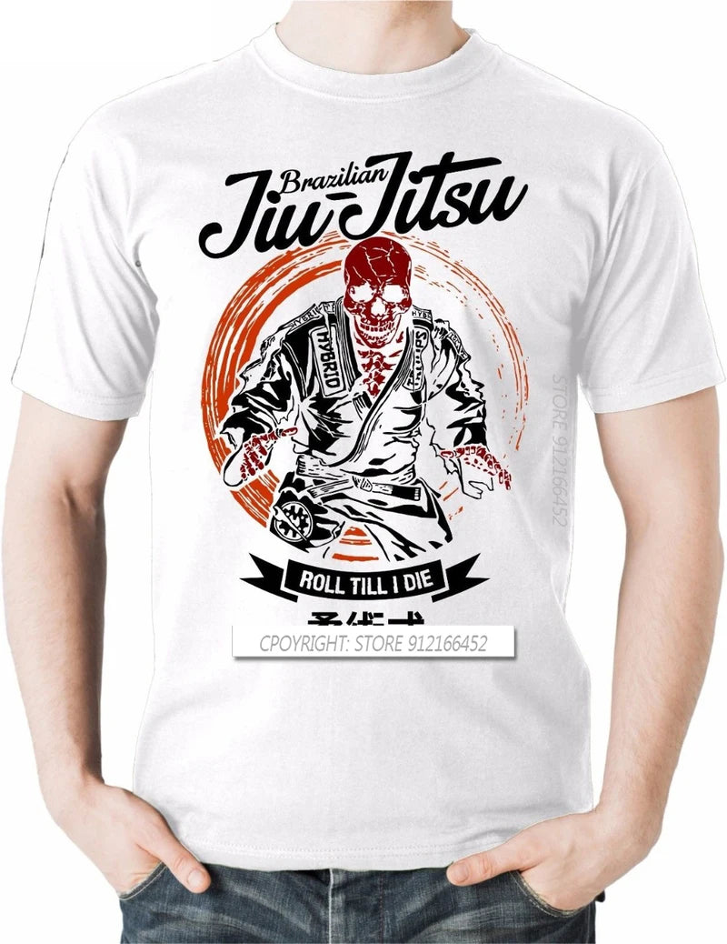 Brazilian Jiu Jitsu Roll Until I Die T-Shirts