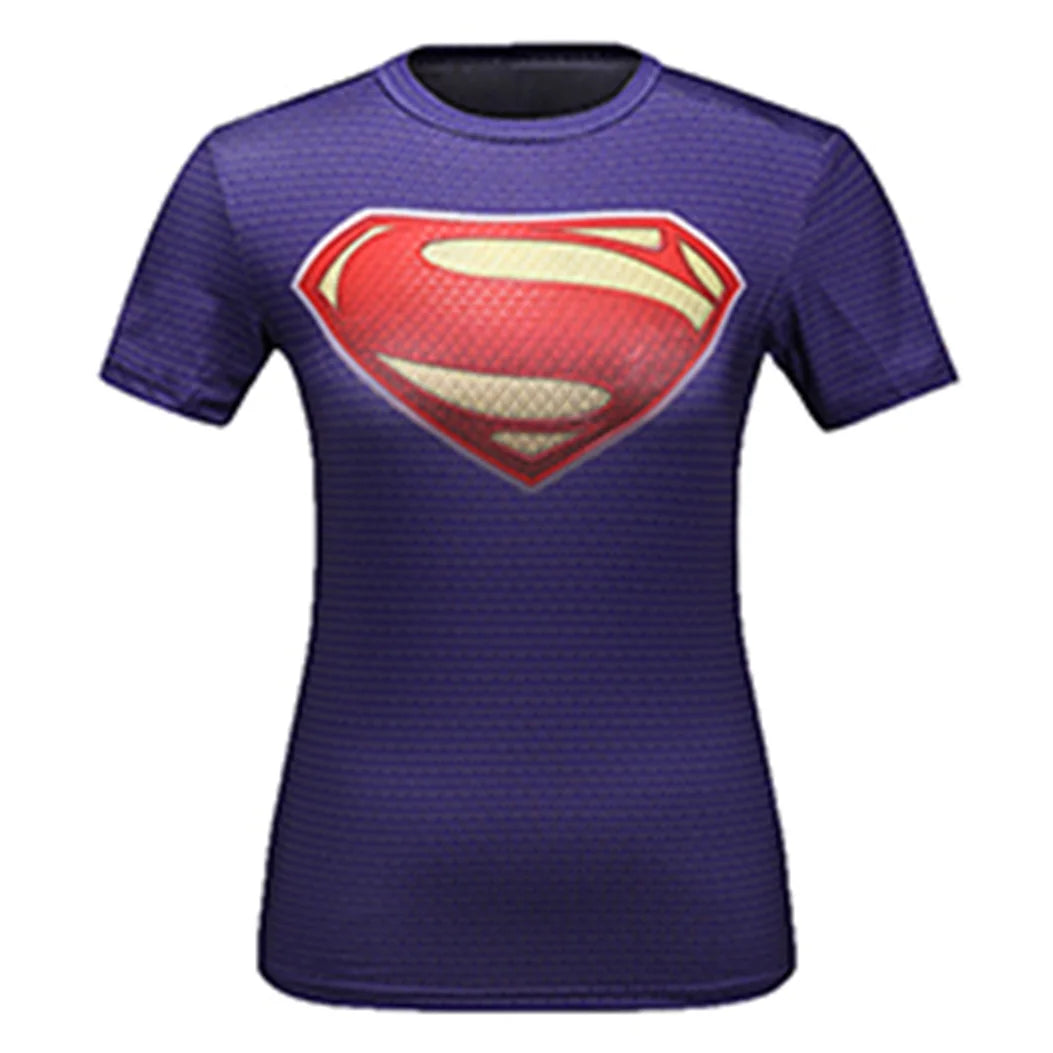 Super Girl Women's Short Sleeve Rash Guard