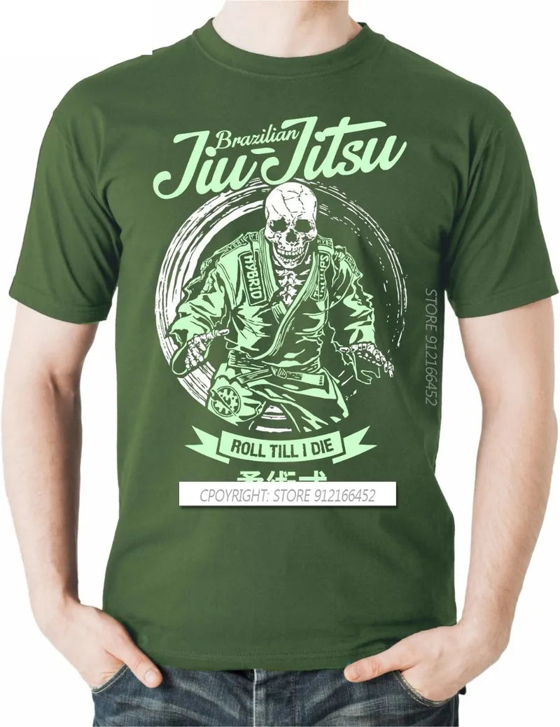 Brazilian Jiu Jitsu Roll Until I Die T-Shirts