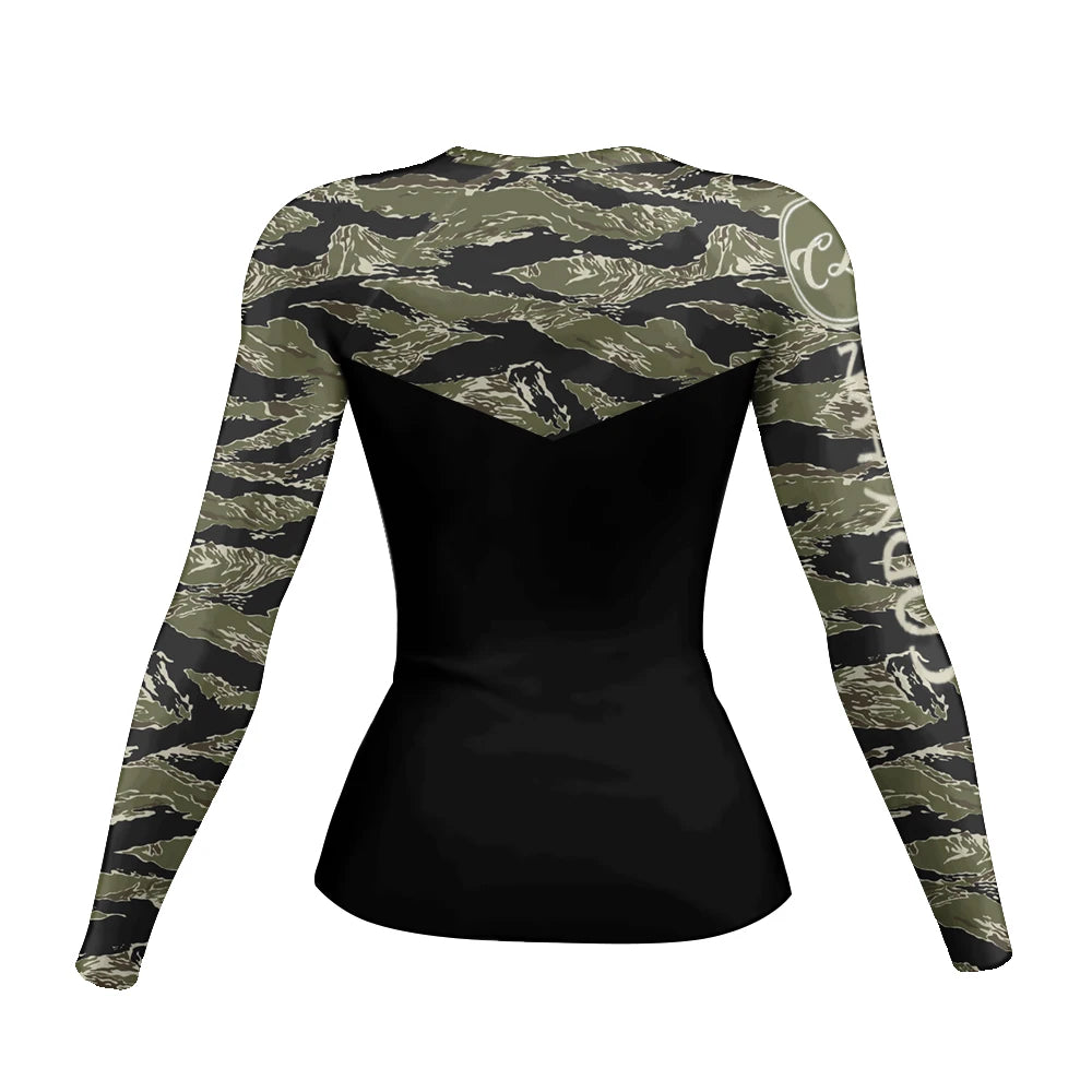 Women's Camo Long Sleeve Rash Guard