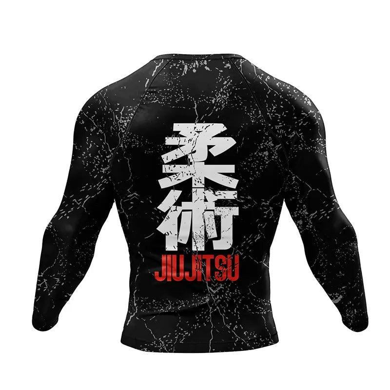 Jiujitsu Long Sleeve Rash Guard and Shorts Set