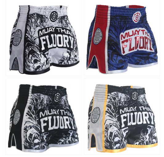 FLUORY Muay Thai Shorts Tiger Design